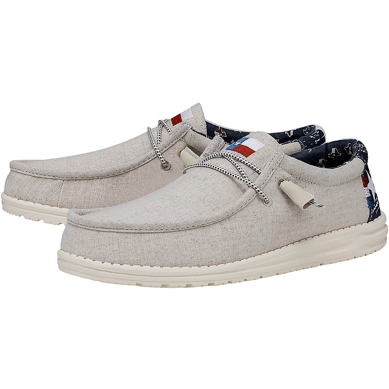 Wally Texas Canvas in Off White by Hey Dude Shoes