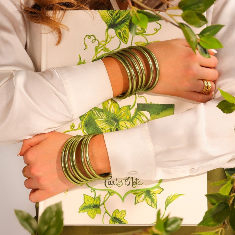 All Weather Bangles -Serentiy Prayer- by BuDhaGirl, Set of 6