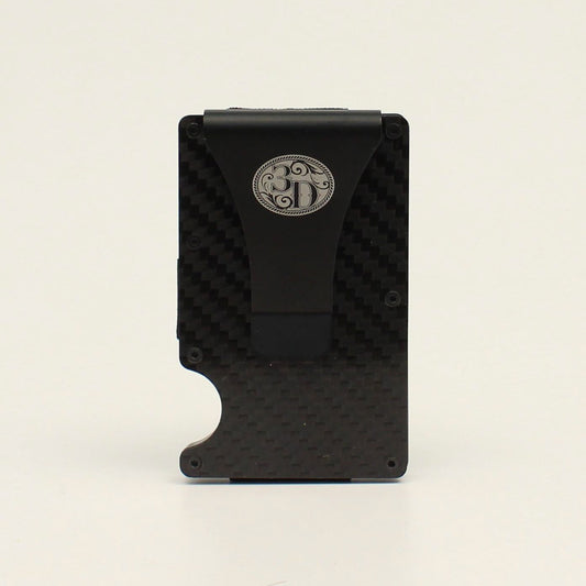 3D Mens Smart Wallet Gun Metal Black