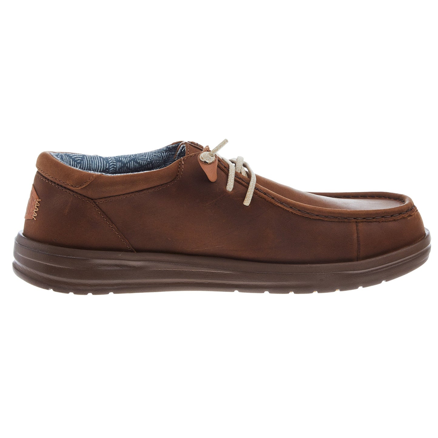 Wally Grip Craft Leather in Brown by Hey Dude Shoes