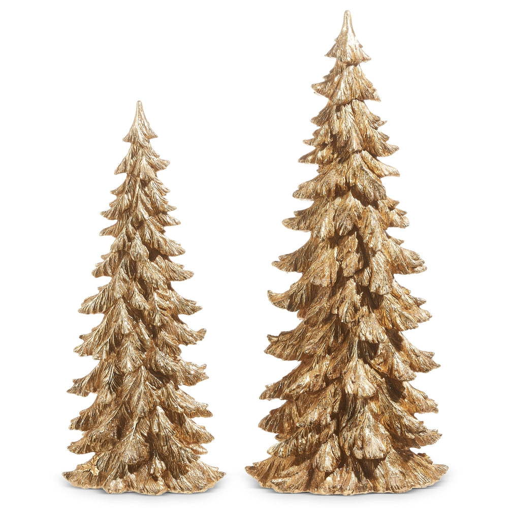 22.25" Gold Trees (Set of 2)