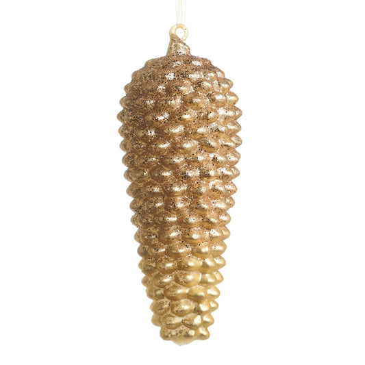 9.5" Gold Pinecone Ornament