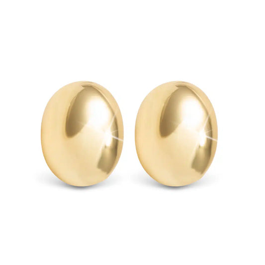Vivian Polished Stud Gold by Amanda Blu & Co
