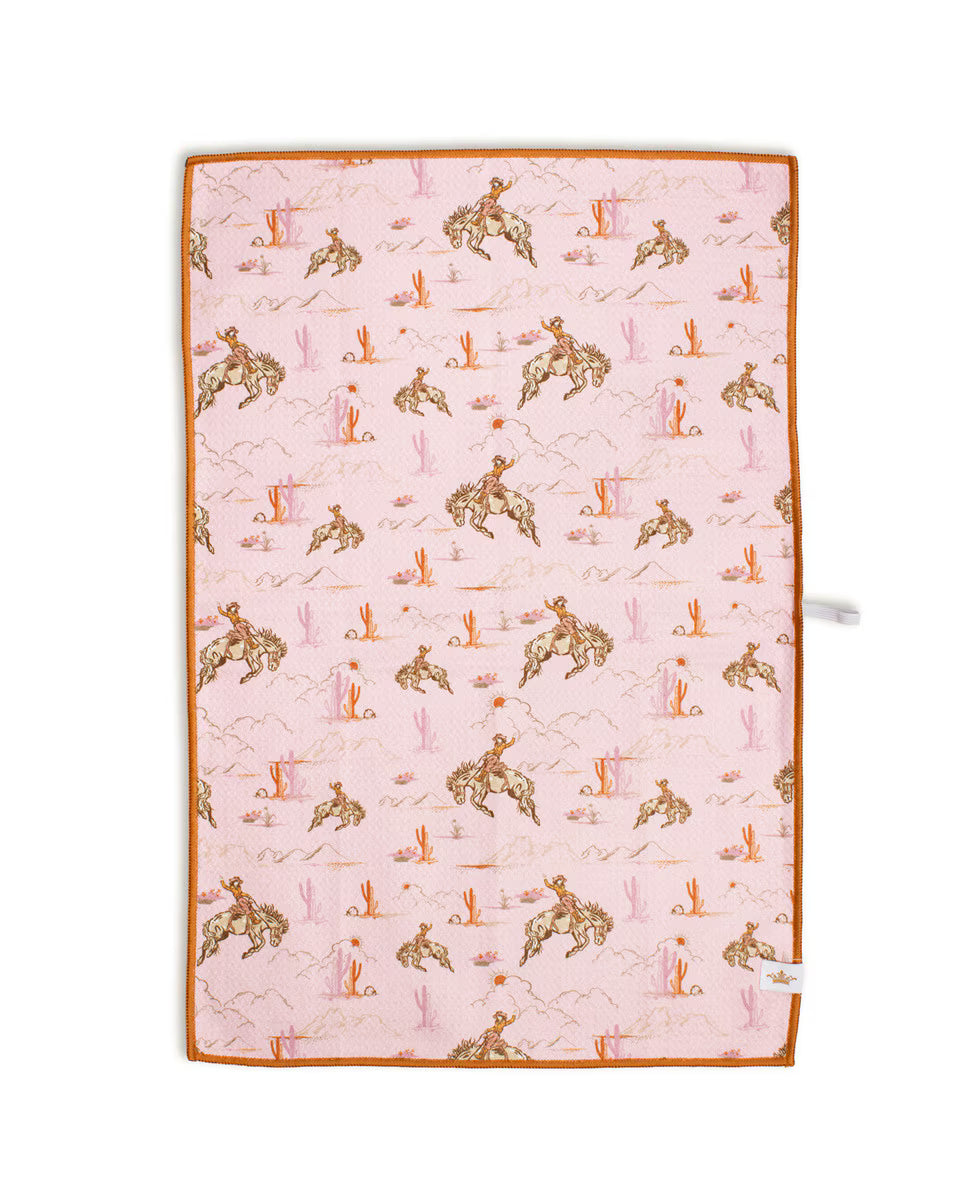 Howdy Hunny Kitchen Towel | Pink/Multi - The Royal Standard