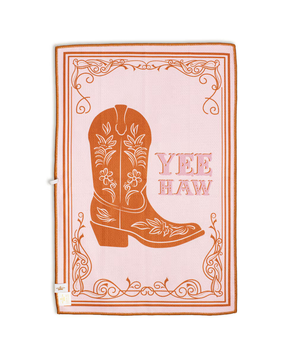 Howdy Hunny Kitchen Towel | Pink/Multi - The Royal Standard