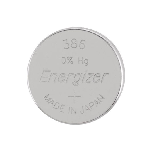 Energizer 386 Watch Battery (301, 186, SR43W, SR143SW Equivalent)