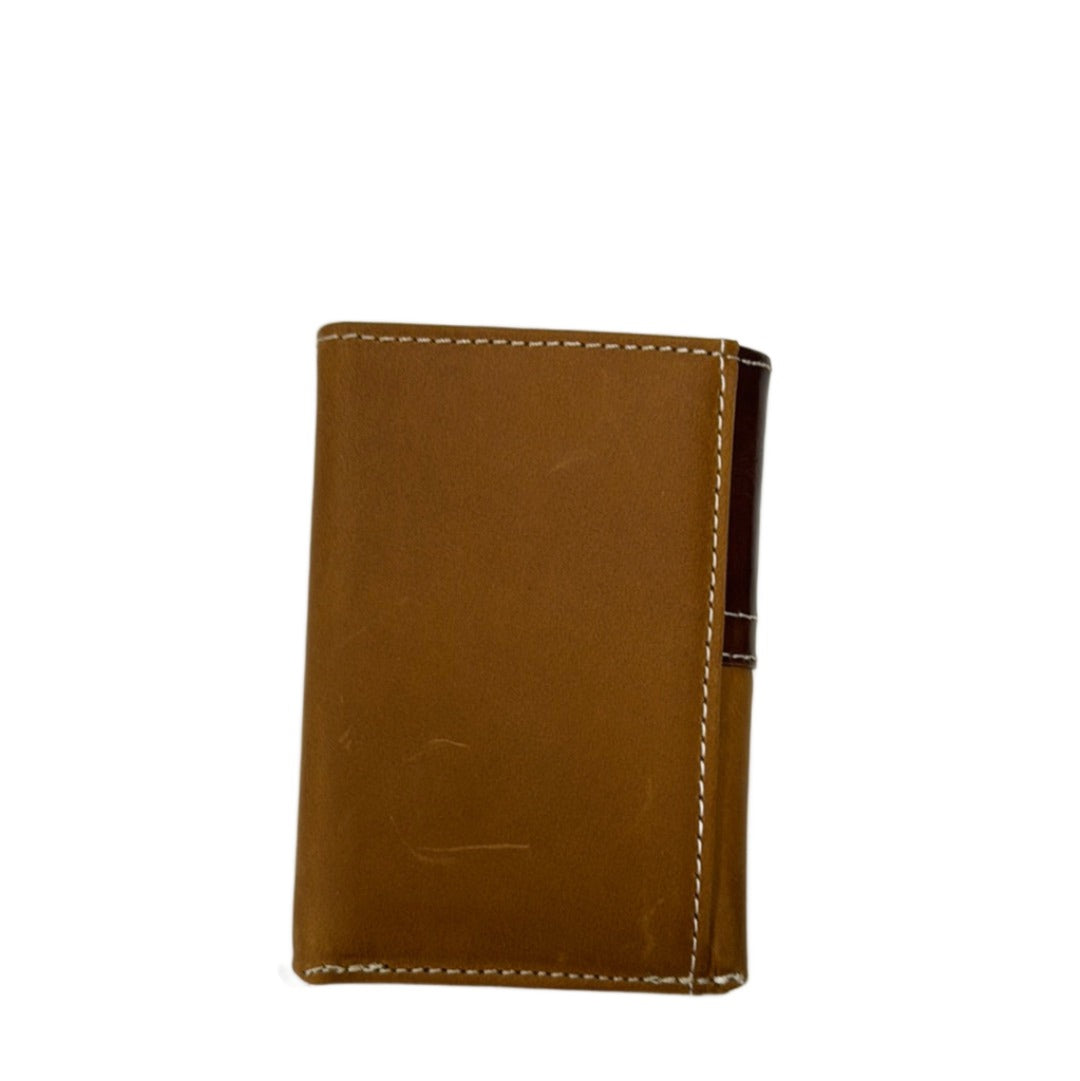 Trifold Wallet Beaded Inlay Bucklace in Brown by Nocona