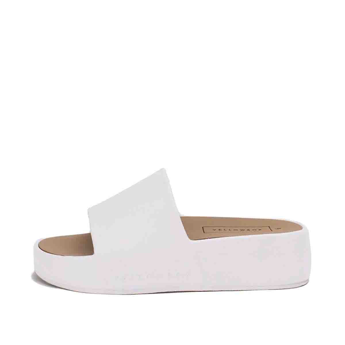 Yellow Box Platform Sandals Torrey White