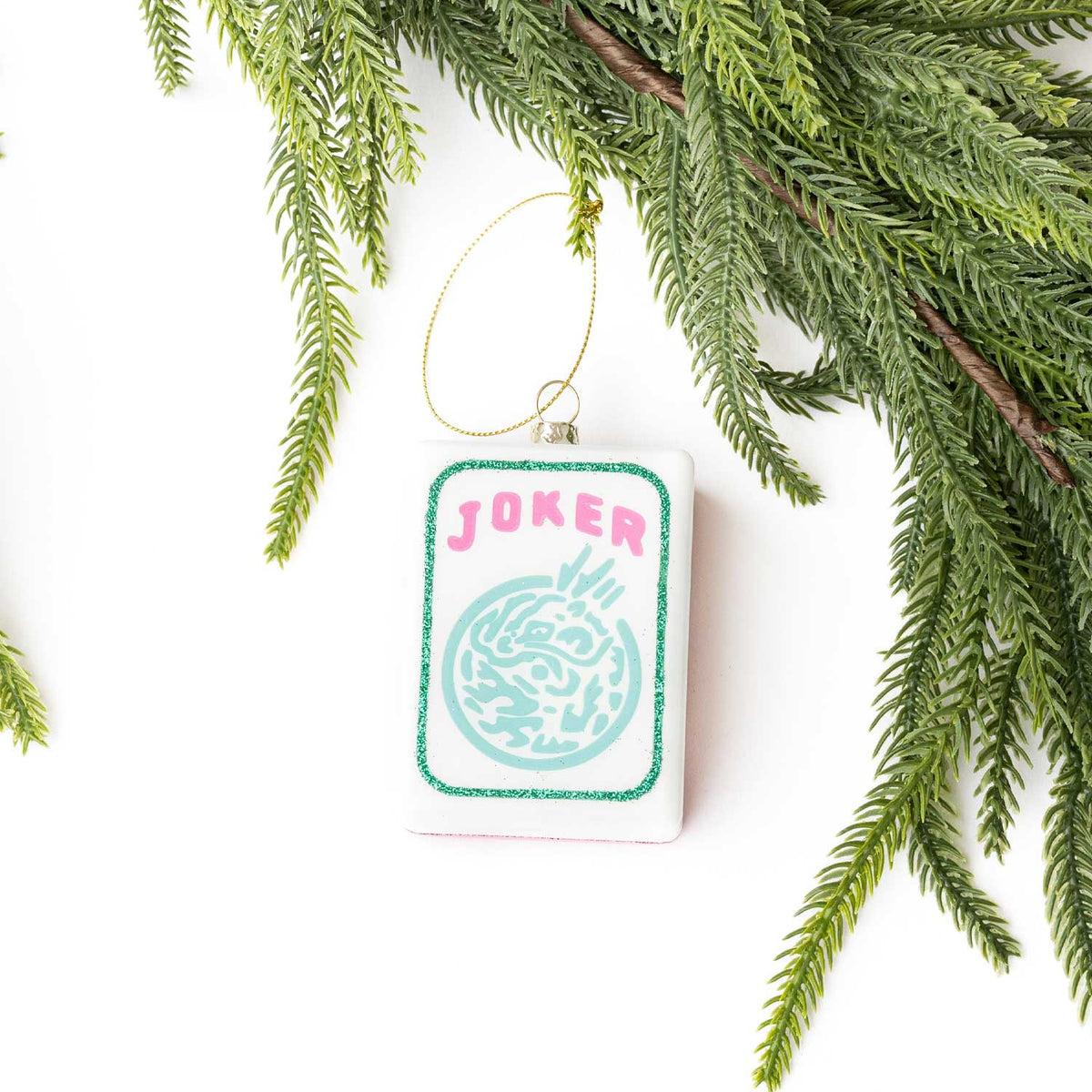 Glass Ornament - Large Mahjong Tile | 8 Oak Lane