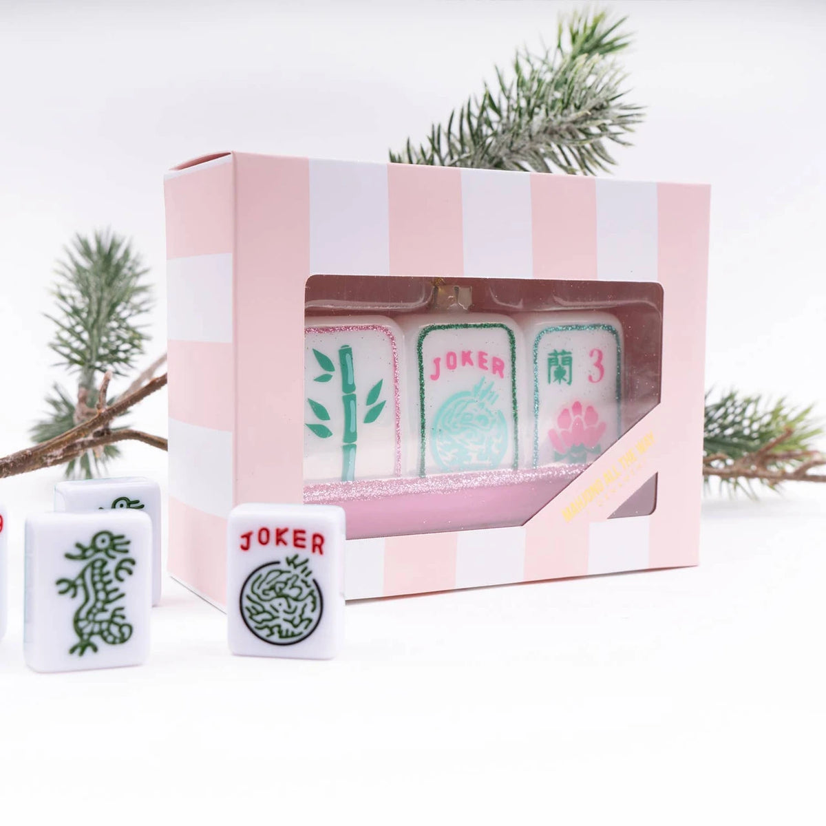 Glass Ornament - Mahjong | 8 Oak Lane
