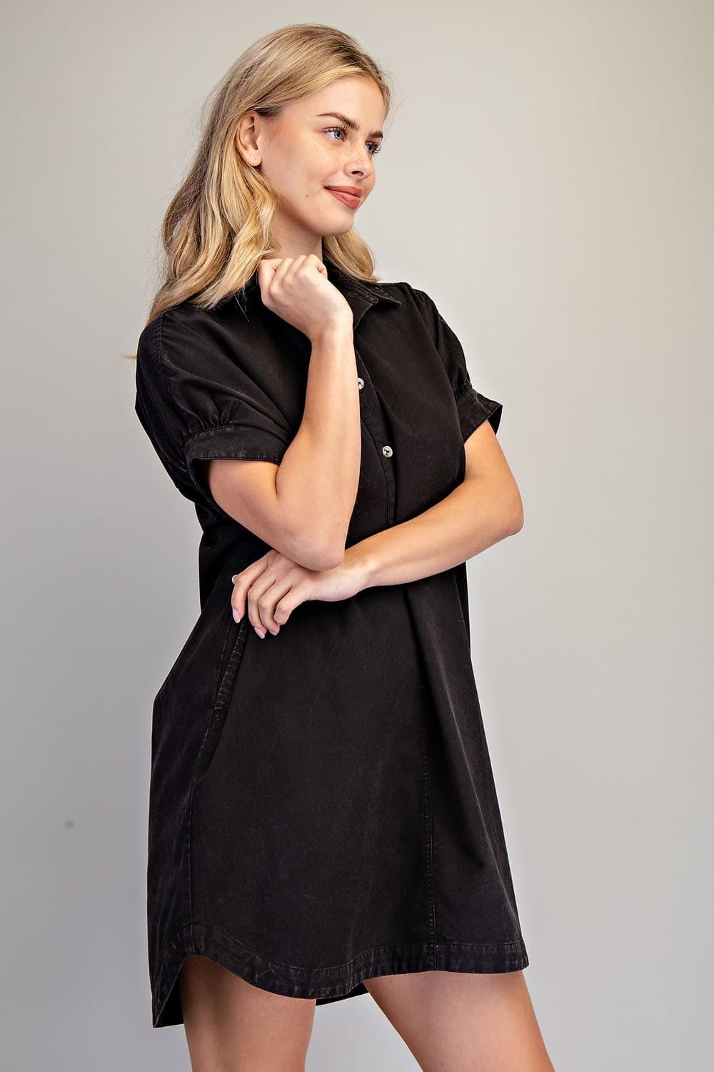 Mineral Washed Mini Dress by ee:some