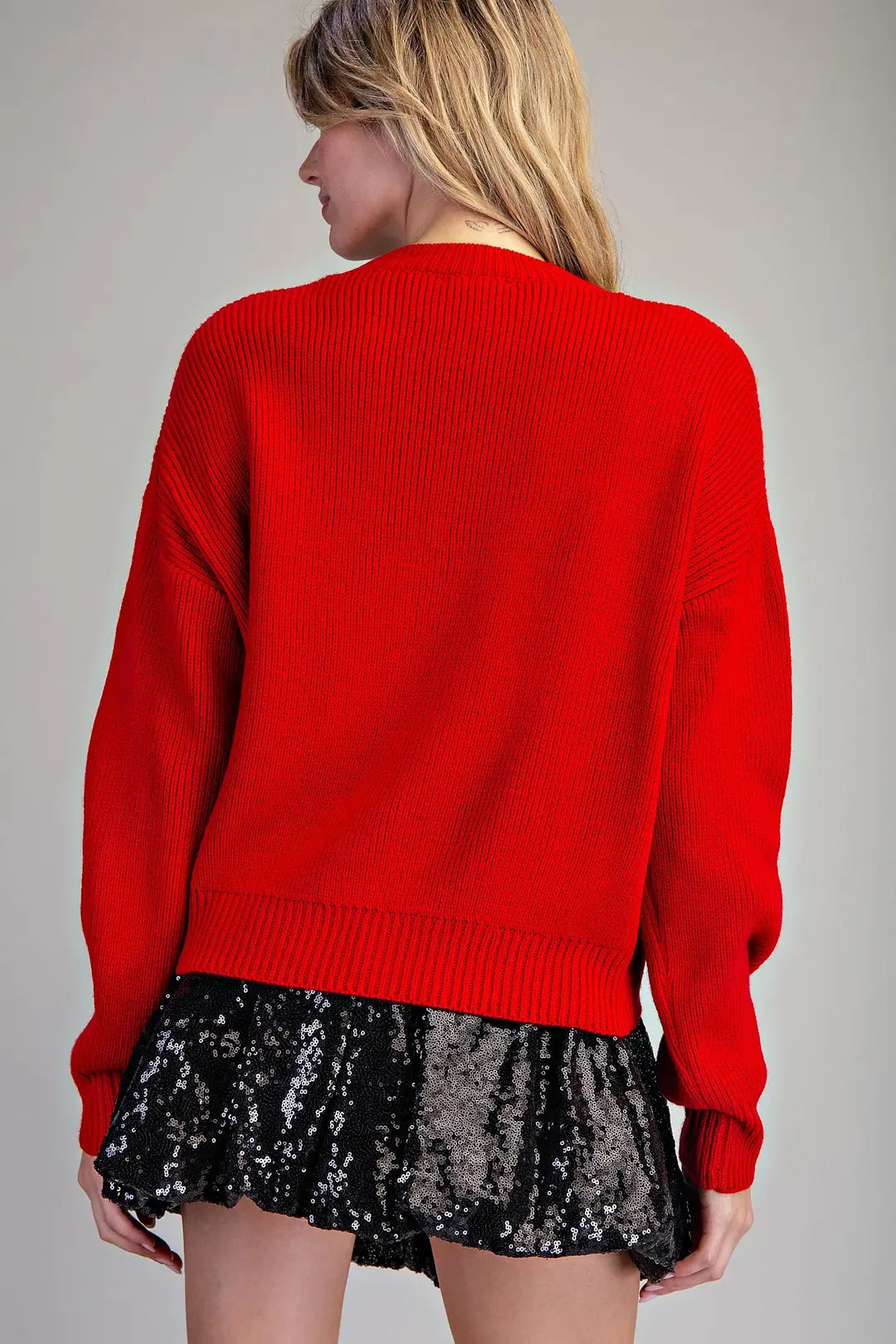 Candy Cane Merry Long Sleeve Sweater by ee:some