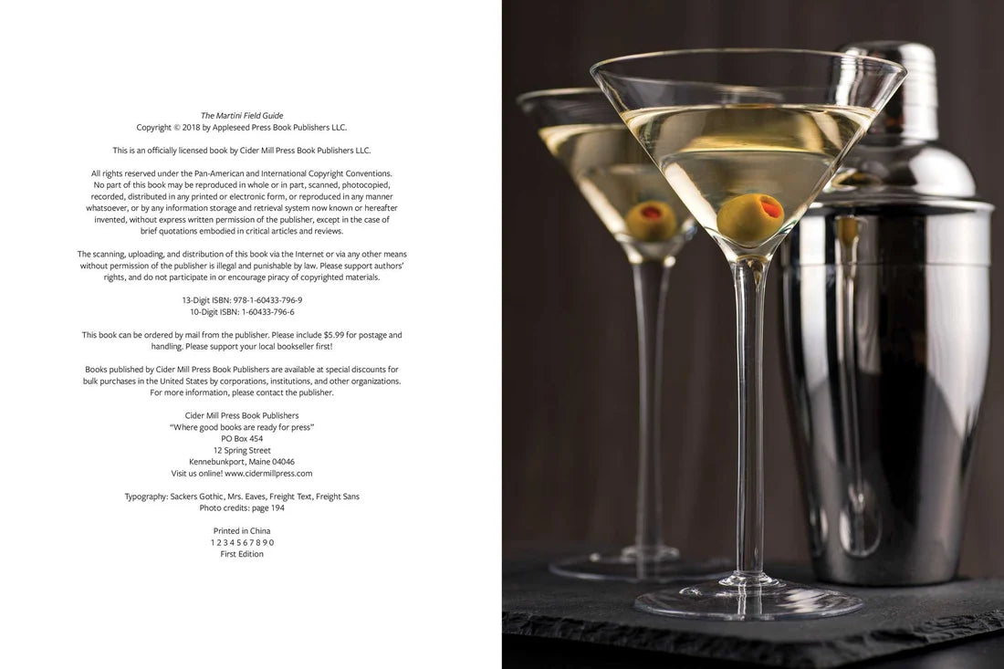 The Martini Field Guide: Martini Culture for the Cocktail Re
