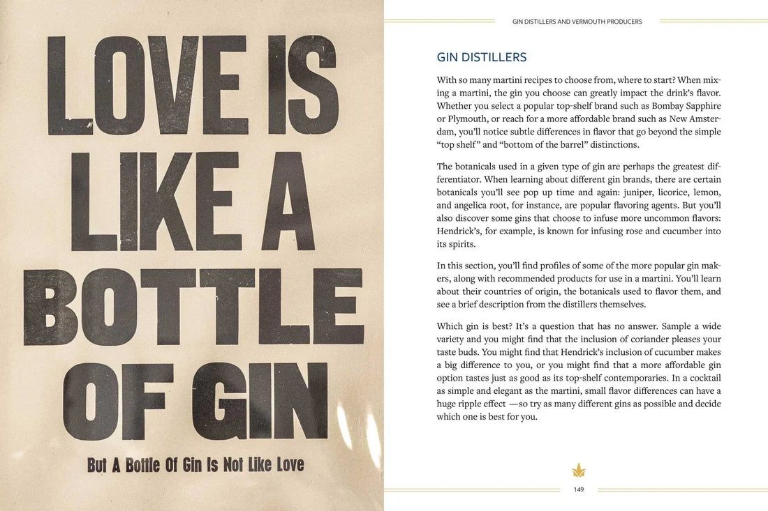 The Martini Field Guide: Martini Culture for the Cocktail Re