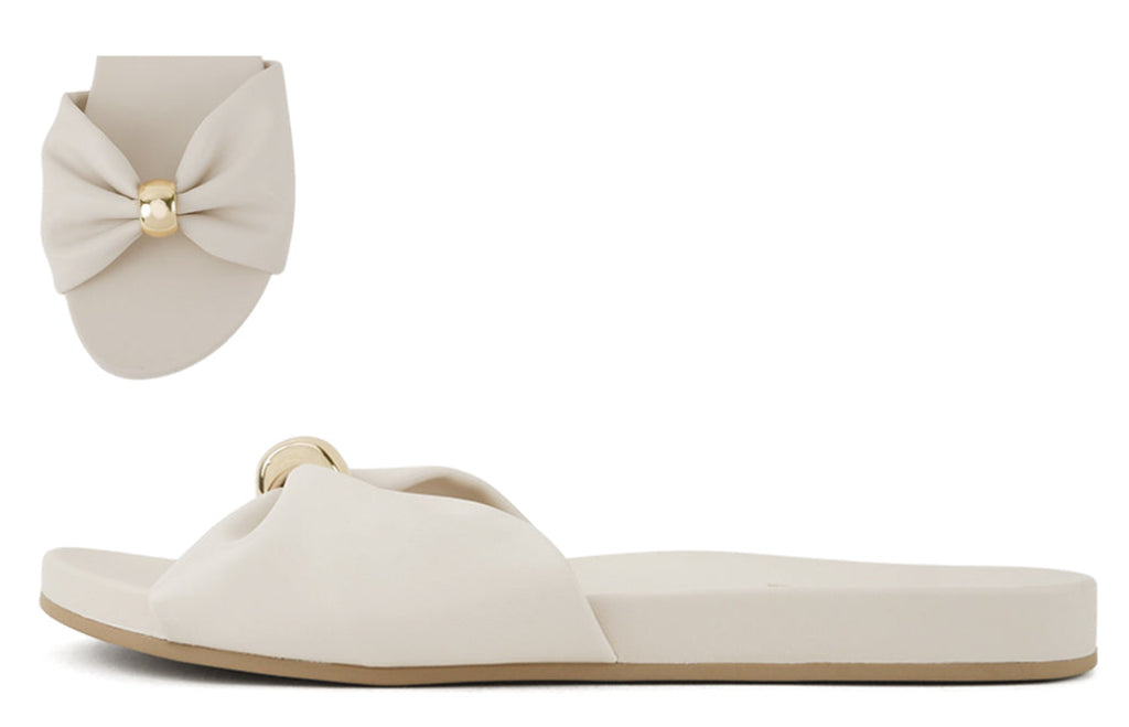 Analog Bow Slides by Soda Shoes