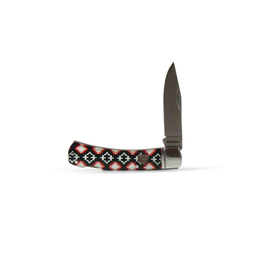 Ariat Men's Large 3" Multicolored Folding Knife