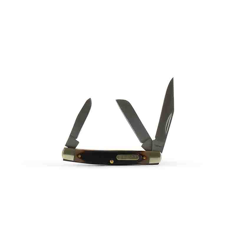 Ariat Large Stockman 3 3/8"  Brown Folding Knife