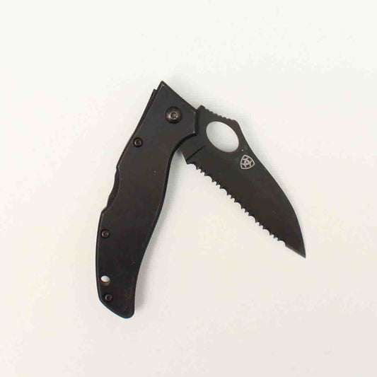 Ariat Folding Serrated Knife Black
