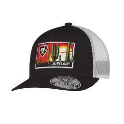 Ariat Mens Cap Desert Scene Patch Black by M&F Western