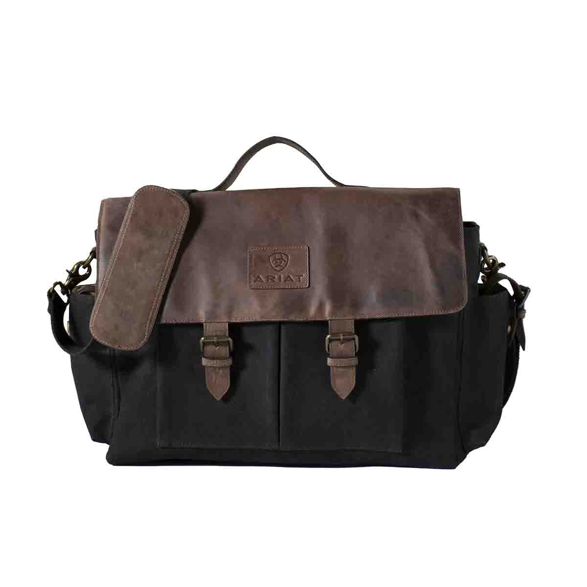 Ariat Men's Gear Messenger Bag Black/Brown