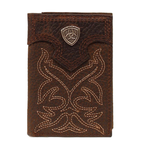 Ariat Premium Brand Mens Trifold Wallet by M&F Western