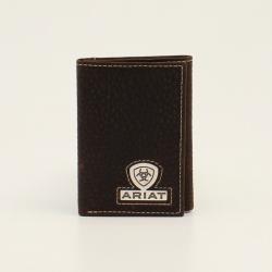 Ariat Trifold Shield Logo Concho Brown Rowdy