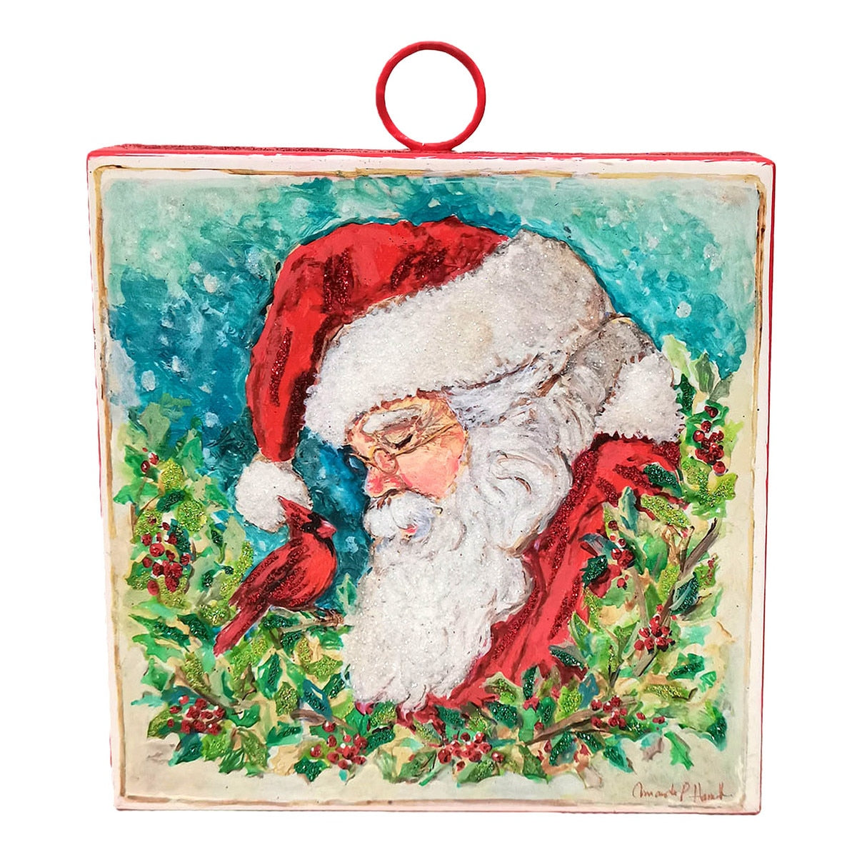 Mini Hamilton Santa & Cardinal | The Round Top Collection