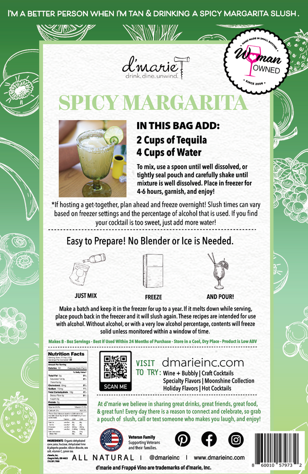 Craft Cocktail Slush Mix- D'Marie Inc.