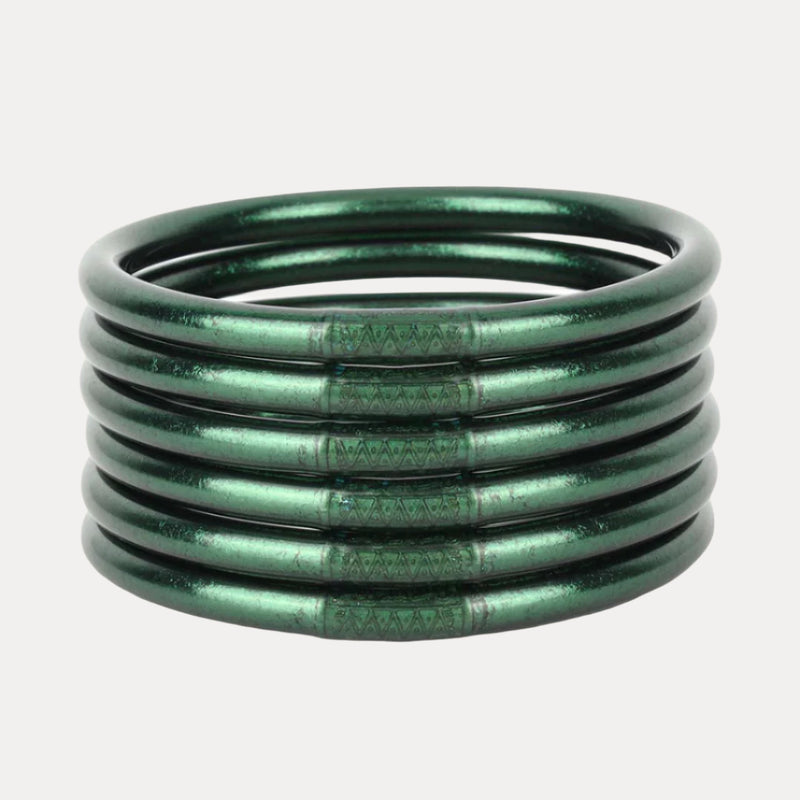 All Weather Bangles -Serentiy Prayer- by BuDhaGirl, Set of 6