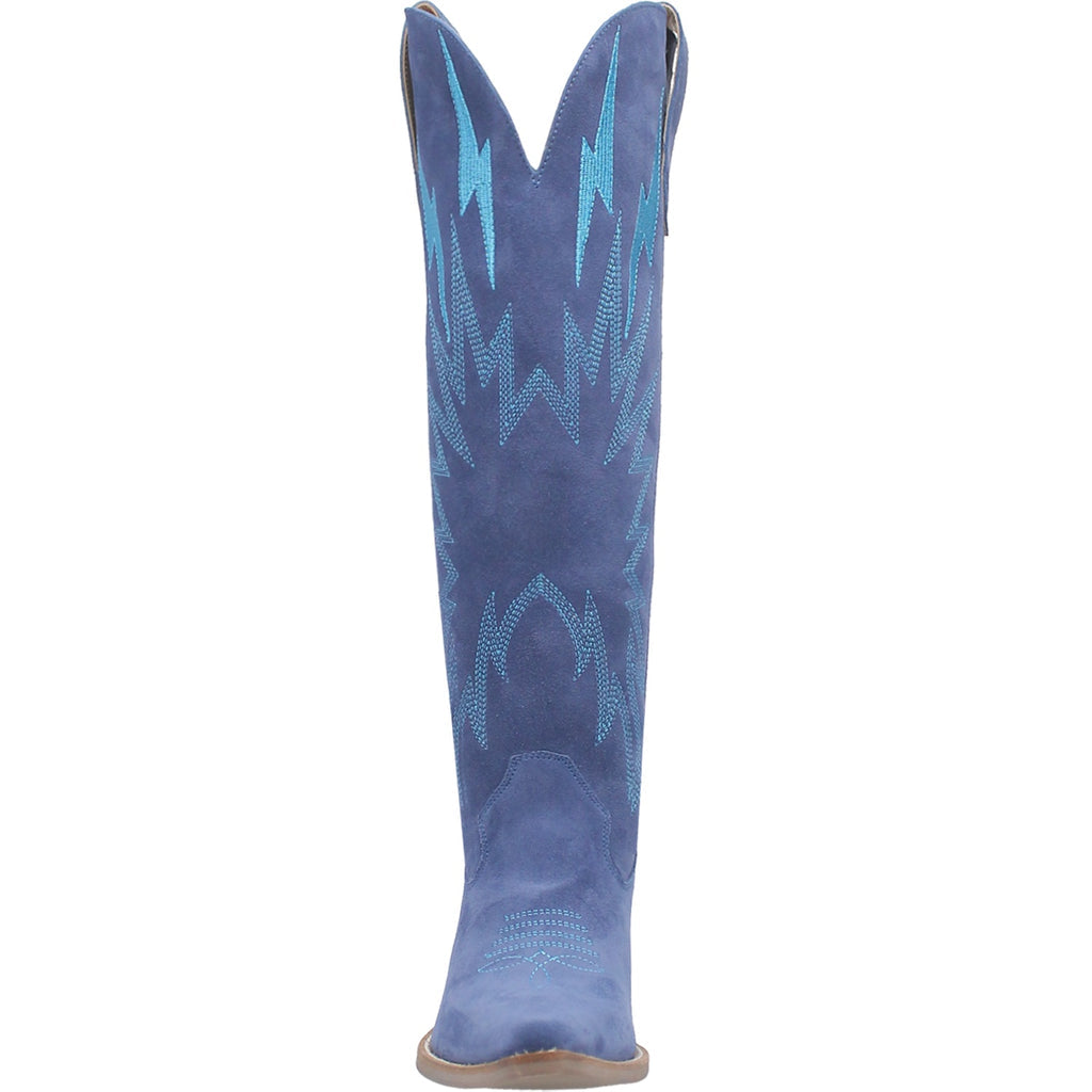 Thunder Road Tall Sueded Leather Cowboy Boots by Dingo