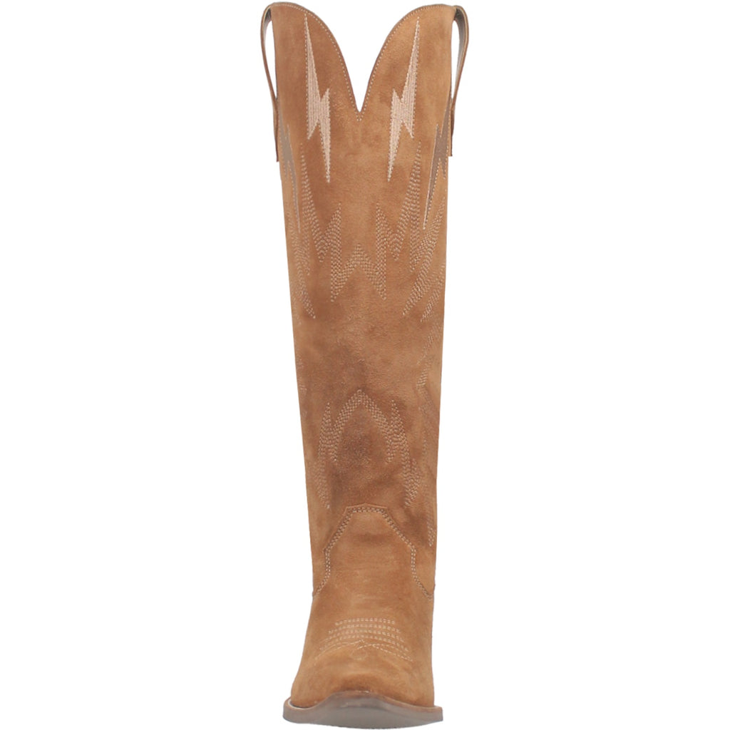 Thunder Road Tall Sueded Leather Cowboy Boots by Dingo