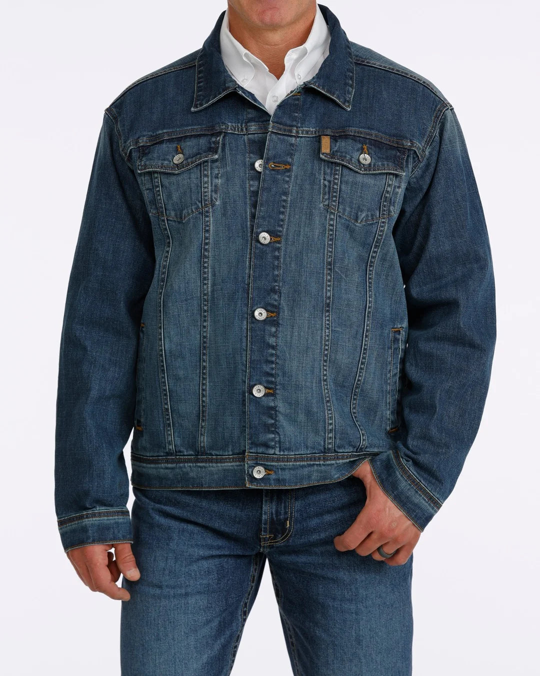 Mens Denim Trucker in Indigo by Cinch Jeans