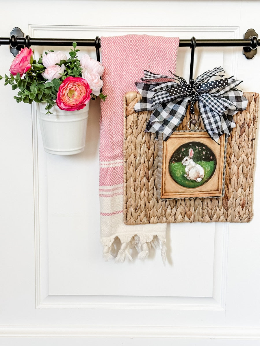 Mini Gallery Bunny In Gold Frame by The Round Top Collection