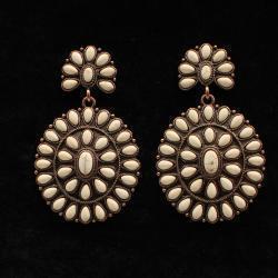 Blazin Roxx Earrings Copper Western Concho by M&F Western