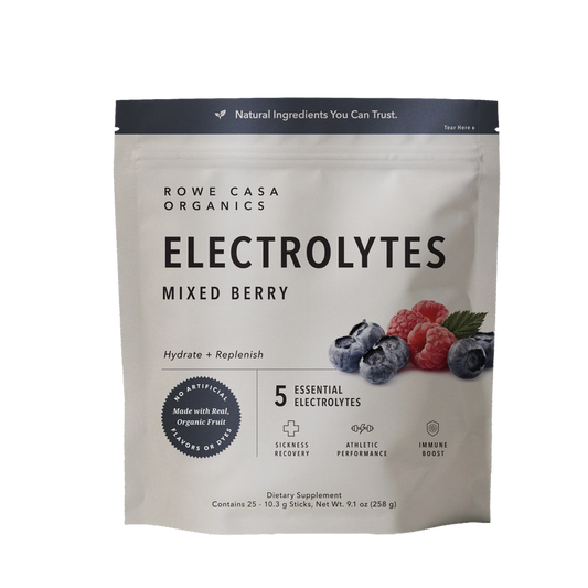 Mixed Berry Electrolytes | 25 Serving Stick Pack by Rowe Casa Organics