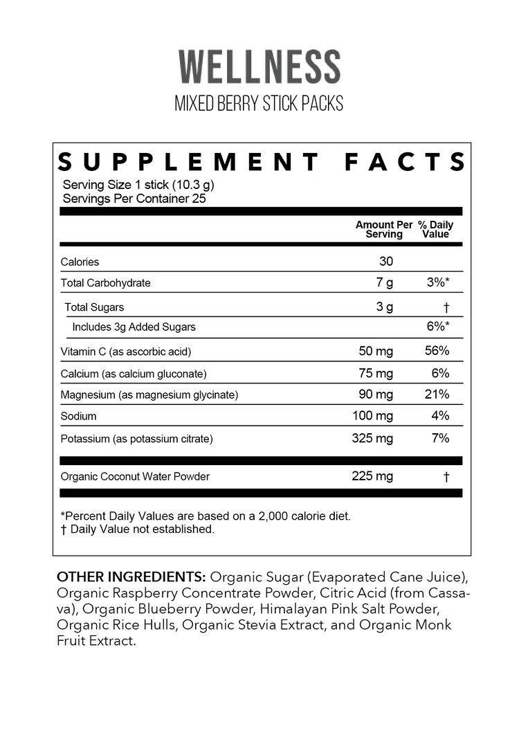 Mixed Berry Electrolytes | 25 Serving Stick Pack by Rowe Casa Organics