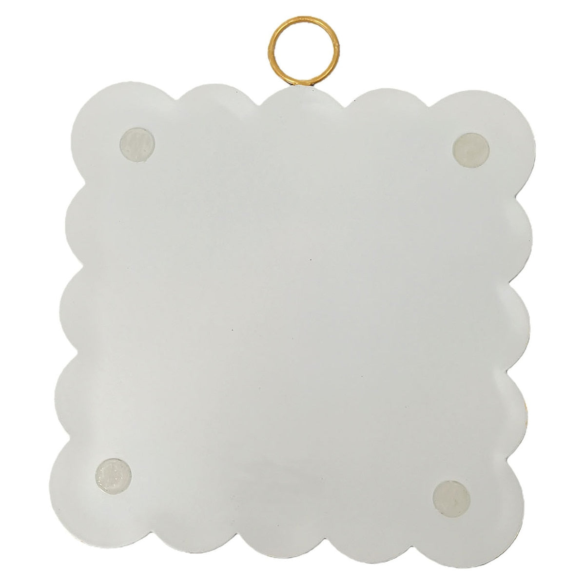 Mini Gallery Scallop Gilded White Pumpkin