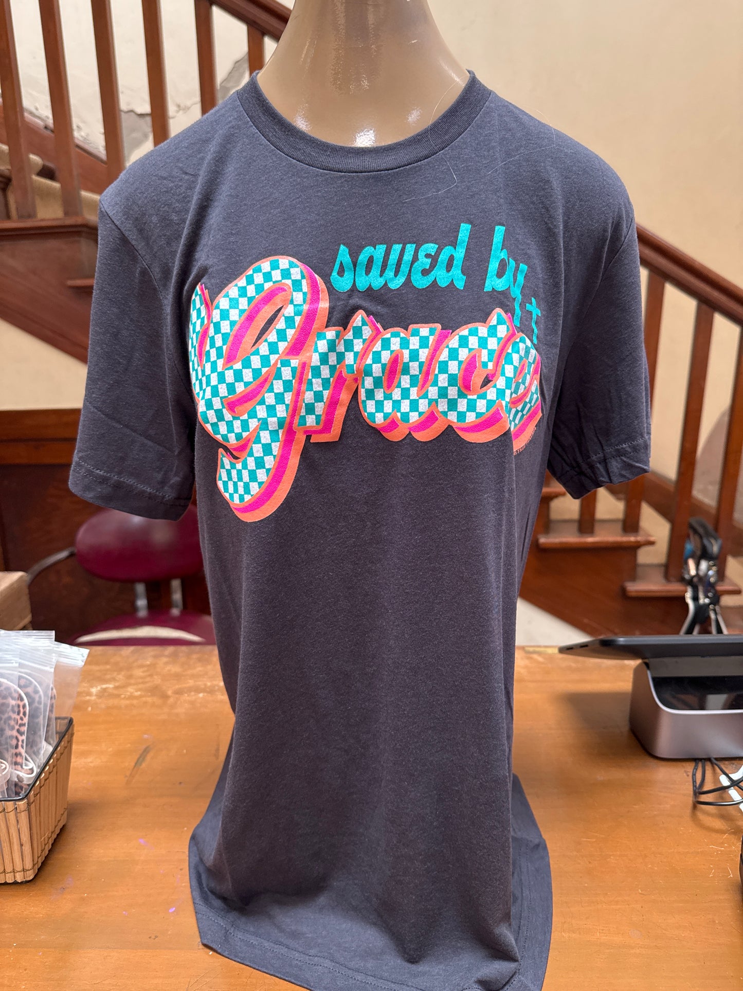 Saved by Grace in Dark Charcoal by Texas True Threads