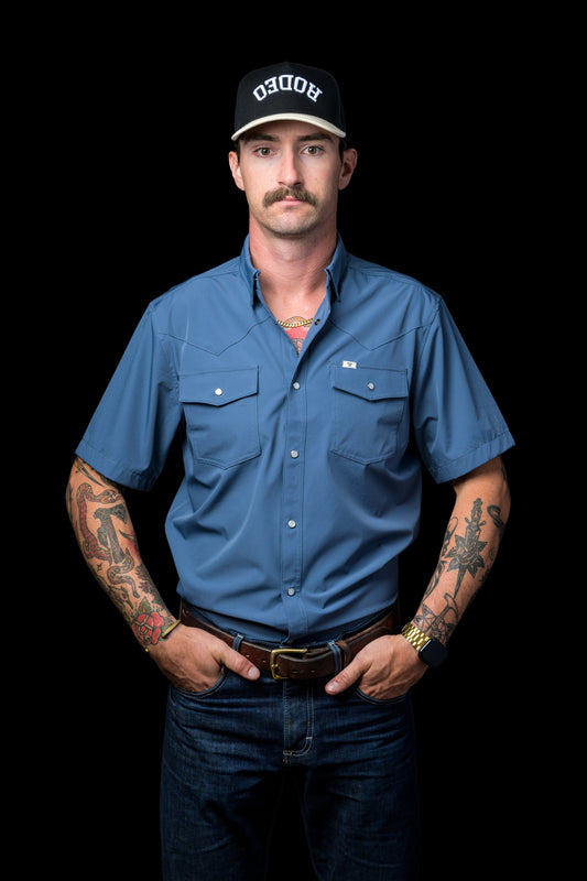 Men's Core Short Sleeve Pearl-Snap Shirts by Ferrell