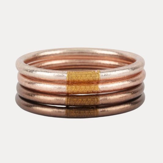 All Weather Bangles -Serentiy Prayer- by BuDhaGirl, Set of 4