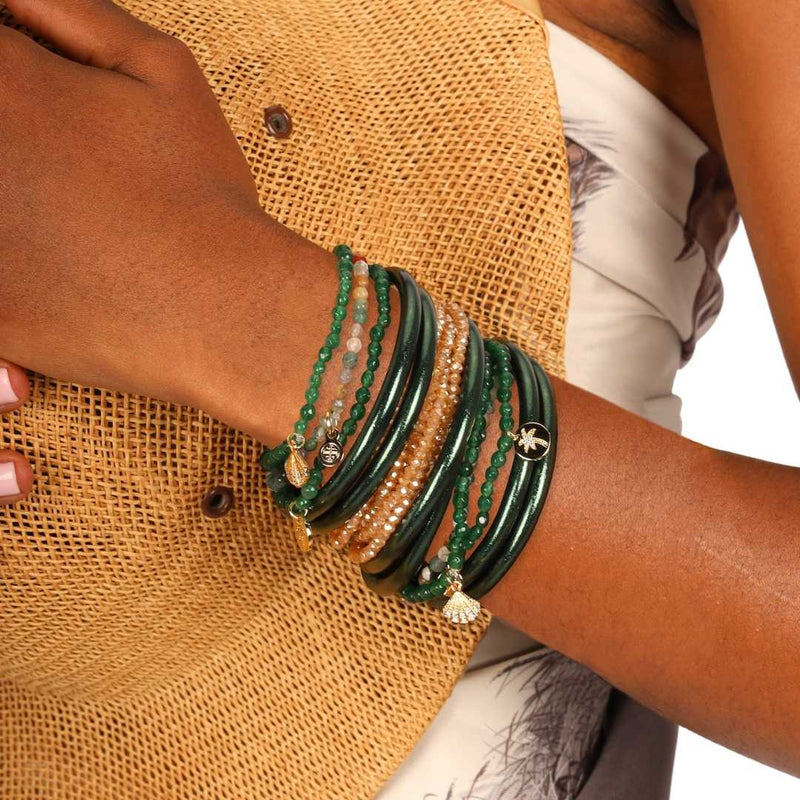 All Weather Bangles -Serentiy Prayer- by BuDhaGirl, Set of 6
