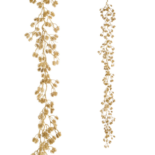 6' Gold Pine Garland