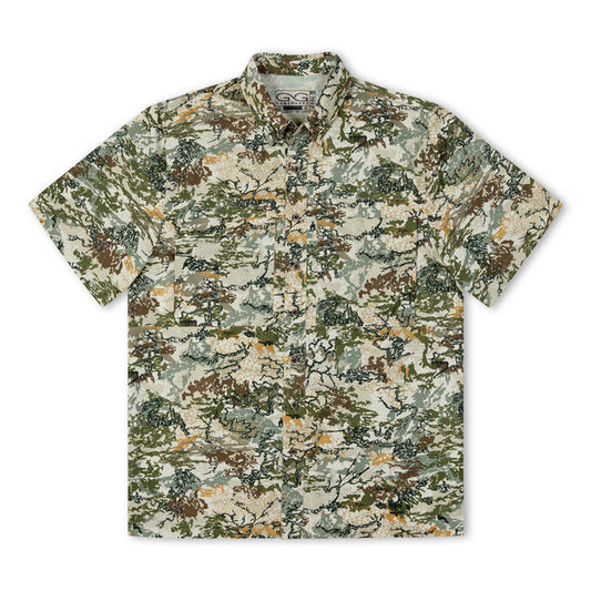 Men's GameGuard MicroFiber Short-Sleeve GameGuard Digital Print Fishing Shirt