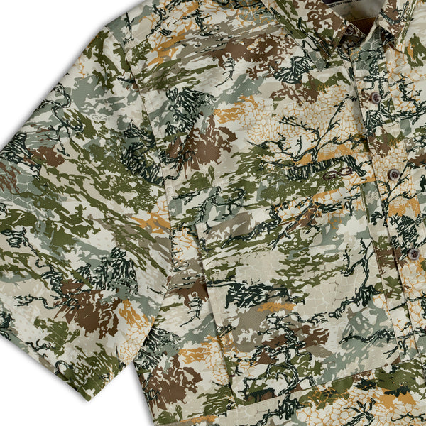 Men's GameGuard MicroFiber Short-Sleeve GameGuard Digital Print Fishing Shirt