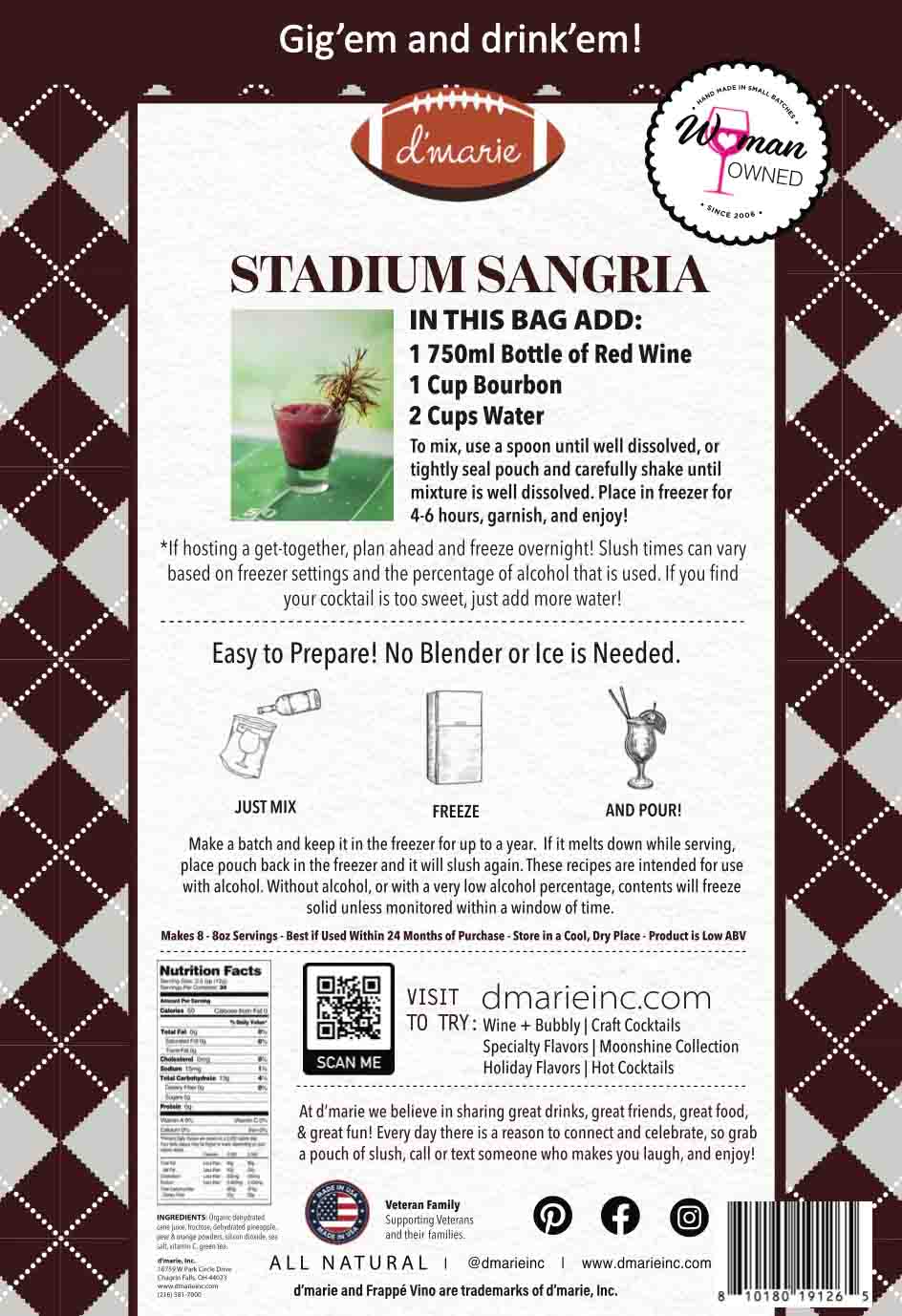 Craft Cocktail Slush Mix by d'marie