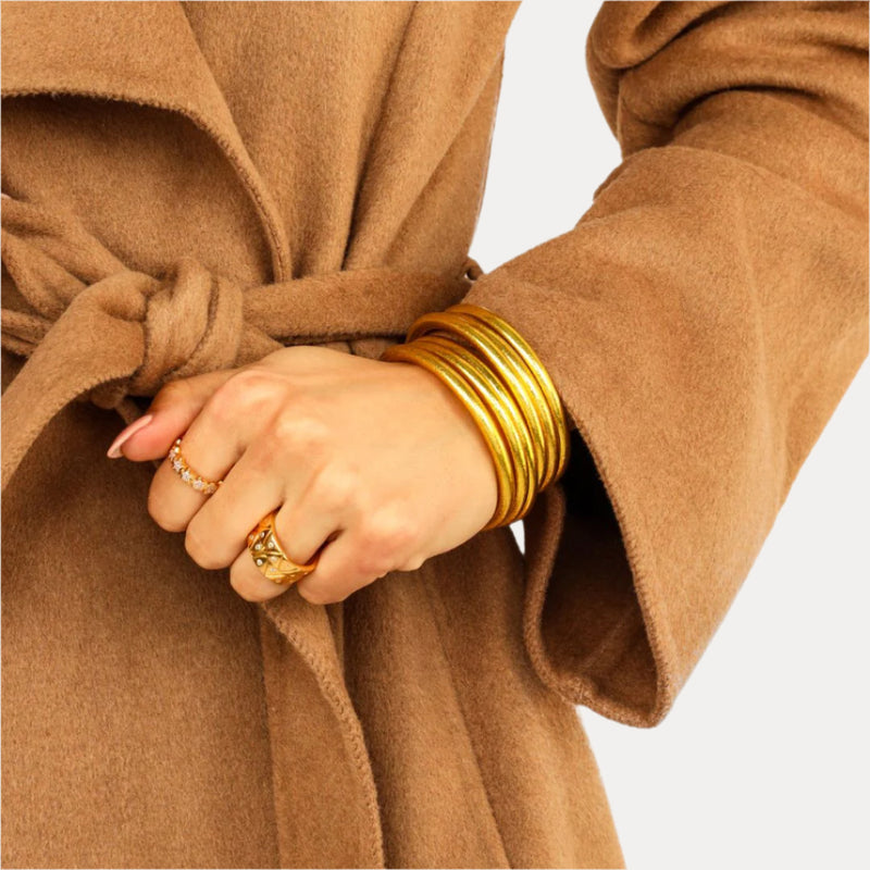 All Weather Bangles -Serentiy Prayer- by BuDhaGirl, Set of 6