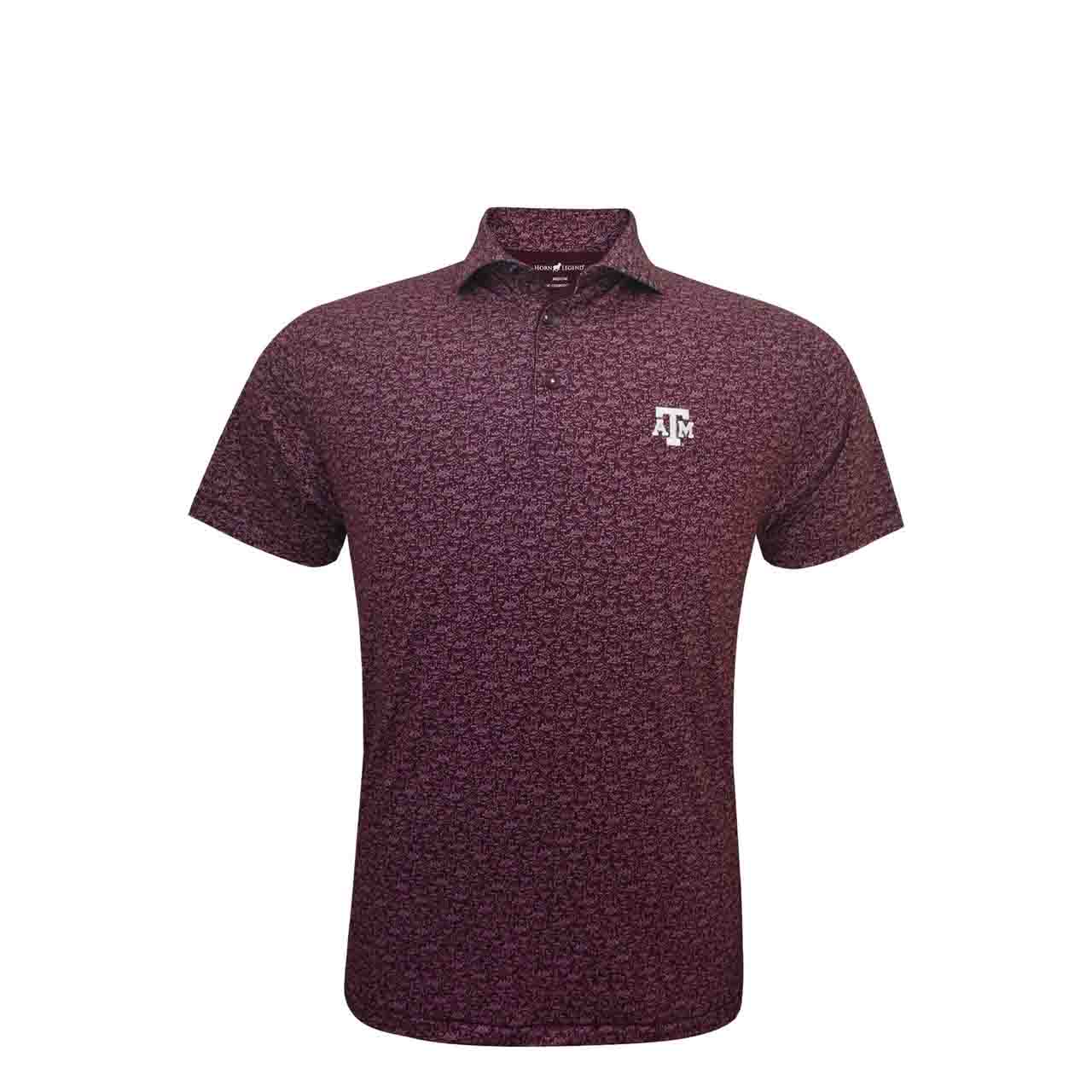 Texas A&M Aggies Maroon Playbook Polo by Horn Legend