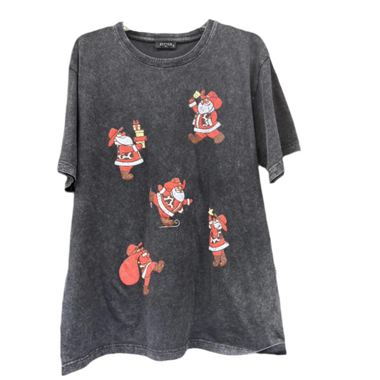Cowboy Santa Oversized T-Shirt by Zutter