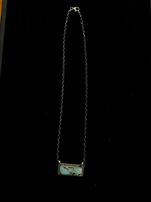 18" Turquoise Bar Necklace