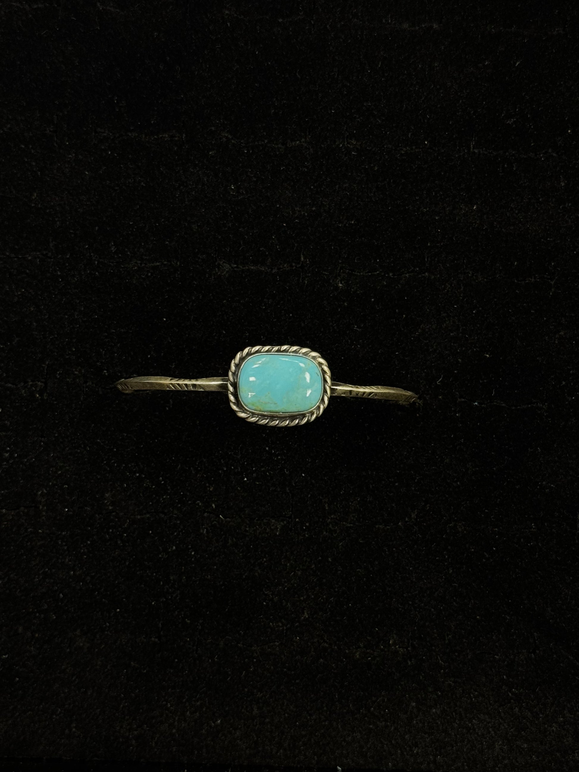 Turquoise Rounded Rectangle Rounded Rectangle Turquoise Cuff – P NEMIR Dry Goods Co